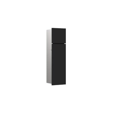 Emco ASIS Pure Badkamermeubel met toiletpapierhouder, hoge kast met "Push to Open"-functie, aanslag rechts, mat zwart Emco ASIS Pure Badkamermeubel met toiletpapierhouder, hoge kast met "Push to Open"-functie, aanslag rechts, mat zwart
