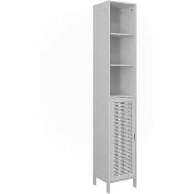 Vicco Badkamermeubel "Liora", wit, 30 x 170 cm Met 1 deur voor het opbergen van badkameraccessoires en handdoeken Vicco Badkamermeubel "Liora", wit, 30 x 170 cm Met 1 deur voor het opbergen van badkameraccessoires en handdoeken