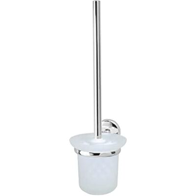 Fackelmann WC-borstel met houder VISION WC-borstel met chromen wandhouder (kleur: zilver/melkachtig), hoeveelheid: 1 stuk Fackelmann WC-borstel met houder VISION WC-borstel met chromen wandhouder (kleur: zilver/melkachtig), hoeveelheid: 1 stuk