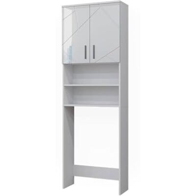 Vicco Wasmachinekast "Irma", glanzend wit, 64 x 190,5 cm Vicco Wasmachinekast "Irma", glanzend wit, 64 x 190,5 cm