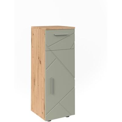 Vicco Badkamermeubel "Irma", saliegroen, 30 x 81 cm Voor opslag in de badkamer, combineerbaar met de Irma serie Vicco Badkamermeubel "Irma", saliegroen, 30 x 81 cm Voor opslag in de badkamer, combineerbaar met de Irma serie