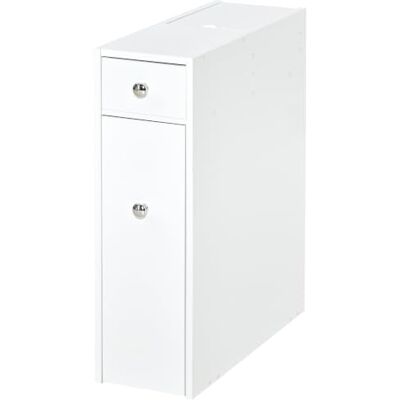 HOMCOM Badkamermeubel, papieropslag, 17 x 48 x 58 cm Toiletpapier, 2 laden organizer, MDF HOMCOM Badkamermeubel, papieropslag, 17 x 48 x 58 cm Toiletpapier, 2 laden organizer, MDF