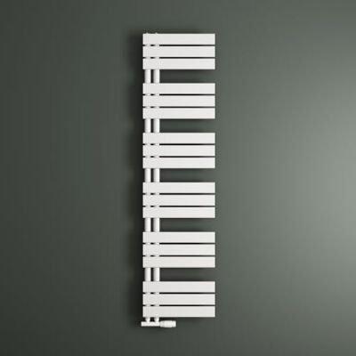 Mai & Mai Warmwaterradiator, wandmontage, handdoekdroger, 159 x 40 cm, wit Gemaakt van roestvrij staal, compatibel met centrale verwarming, voor badkamer Mai & Mai Warmwaterradiator, wandmontage, handdoekdroger, 159 x 40 cm, wit Gemaakt van roestvrij staal, compatibel met centrale verwarming, voor badkamer