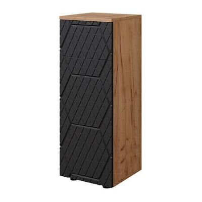 Vicco Badkamermeubel Irma antraciet honingraat 30 x 81 cm Met 1 lade, 2 vakken, badkamer, voor opslag in de badkamer, combineerbaar met de serie Irma Vicco Badkamermeubel Irma antraciet honingraat 30 x 81 cm Met 1 lade, 2 vakken, badkamer, voor opslag in de badkamer, combineerbaar met de serie Irma