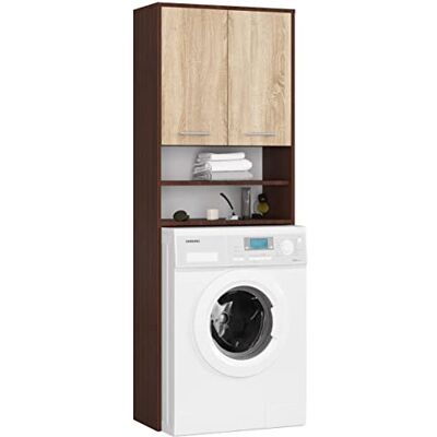 AKORD Wasmachinekast FIN 64 cm met 2 deuren wasmachine hangkast ombouwkast ombouwkast 64 x 180 x 30 cm (b x h x d) gewicht 29,50 kg wengé/eiken AKORD Wasmachinekast FIN 64 cm met 2 deuren wasmachine hangkast ombouwkast ombouwkast 64 x 180 x 30 cm (b x h x d) gewicht 29,50 kg wengé/eiken
