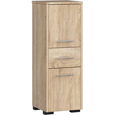 AKORD Badkamerkast, FIN 85 2D1SZ, 2-deurs + 1 lade, 30 x 85 x 30 cm (b x h x d), gewicht 25 kg, ook te gebruiken als hangkast voor wandmontage AKORD Badkamerkast, FIN 85 2D1SZ, 2-deurs + 1 lade, 30 x 85 x 30 cm (b x h x d), gewicht 25 kg, ook te gebruiken als hangkast voor wandmontage