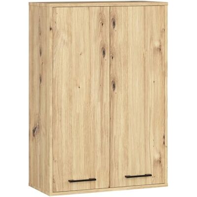AKORD Hangkast 64 cm dun 2-deurs 64 x 94 x 30 cm (b x h x d) met legplanken, gewicht 8,10 kg, Artisan eiken en Artisan eiken AKORD Hangkast 64 cm dun 2-deurs 64 x 94 x 30 cm (b x h x d) met legplanken, gewicht 8,10 kg, Artisan eiken en Artisan eiken