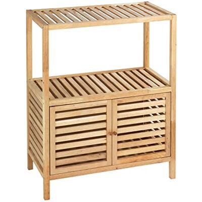 WENKO Houten kast voor badkamer, badkamer, hout, Norway, walnoot, 67,5 x 86 x 35,5 cm WENKO Houten kast voor badkamer, badkamer, hout, Norway, walnoot, 67,5 x 86 x 35,5 cm