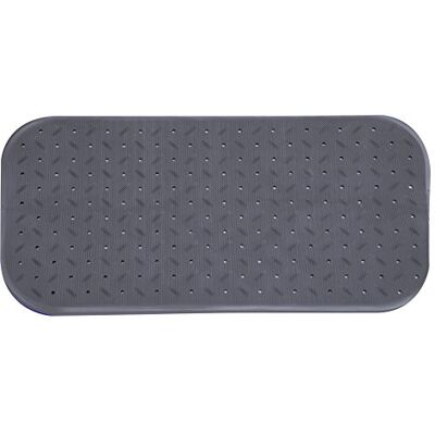 MSV Premium douchemat douchemat antibacterieel douchemat met zuignappen grijs rozengeur ca. 36 x 97 cm wasbaar op 60 graden MSV Premium douchemat douchemat antibacterieel douchemat met zuignappen grijs rozengeur ca. 36 x 97 cm wasbaar op 60 graden