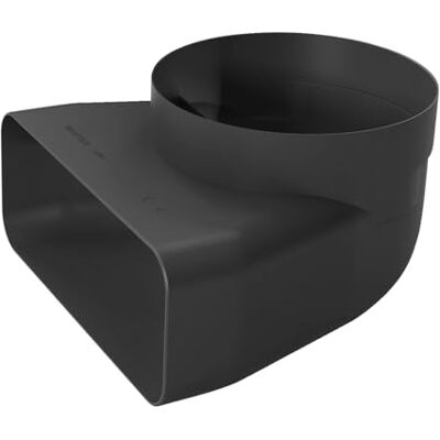 Bosch HEZ9VDSI1 Verwarmingsaccessoires, installatieaccessoires, platte adapter, rond, 90 graden, verticale luchtuitlaat Bosch HEZ9VDSI1 Verwarmingsaccessoires, installatieaccessoires, platte adapter, rond, 90 graden, verticale luchtuitlaat