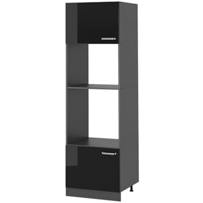 Vicco Magnetronkast "R-Line", hoogglans zwart, 60 cm 2 deuren · ✓ ovennis · ✓ magnetronnis · in hoogte verstelbare poten · vrij te combineren Vicco Magnetronkast "R-Line", hoogglans zwart, 60 cm 2 deuren · ✓ ovennis · ✓ magnetronnis · in hoogte verstelbare poten · vrij te combineren