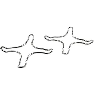 Fackelmann Metalen rooster voor gasfornuis, zilver, 9,5 x 9,5 x 1 cm Fackelmann Metalen rooster voor gasfornuis, zilver, 9,5 x 9,5 x 1 cm