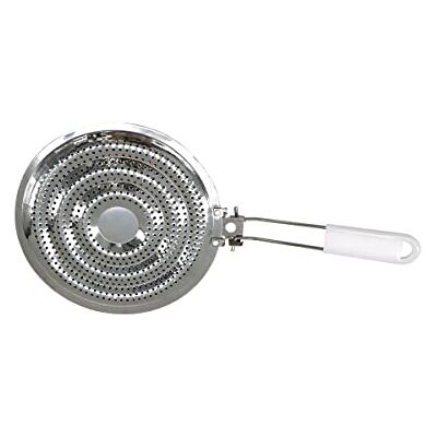 Fackelmann 682074 Warmtediffuser voor kookplaat, accessoires voor gasfornuis, wit, roestvrij staal, 20,5 cm Fackelmann 682074 Warmtediffuser voor kookplaat, accessoires voor gasfornuis, wit, roestvrij staal, 20,5 cm