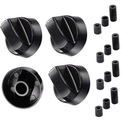 Zwenjuan Kookplaatknop, 4 universele bedieningsknoppen, fornuisknop, knop voor gasfornuis, voor bijna alle fornuizen, kookplaten, oven, gasfornuis Zwenjuan Kookplaatknop, 4 universele bedieningsknoppen, fornuisknop, knop voor gasfornuis, voor bijna alle fornuizen, kookplaten, oven, gasfornuis