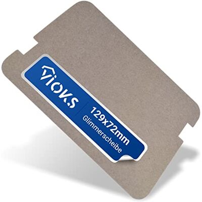VIOKS Mica-schijf voor magnetron, 129 x 72 mm, vervanging voor Sharp Micaplaat PCOVPA309WRE0 universele mica holle geleiderafdekking op maat te snijden VIOKS Mica-schijf voor magnetron, 129 x 72 mm, vervanging voor Sharp Micaplaat PCOVPA309WRE0 universele mica holle geleiderafdekking op maat te snijden