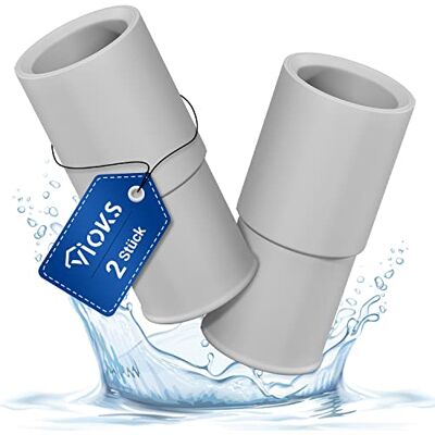 VIOKS Set van 2 afvoerslangadapters voor wasmachine 21 tot 19 mm diameter, waterslangadapter voor wasmachine, afvoeradapter VIOKS Set van 2 afvoerslangadapters voor wasmachine 21 tot 19 mm diameter, waterslangadapter voor wasmachine, afvoeradapter