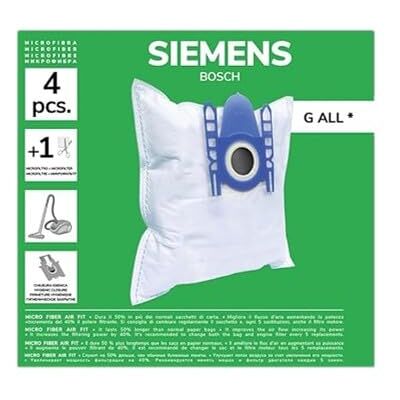 Recamania Lot de 4 sacs en microfibre compatibles avec aspirateurs Bosch, Siemens et Swirl S67 Recamania Lot de 4 sacs en microfibre compatibles avec aspirateurs Bosch, Siemens et Swirl S67