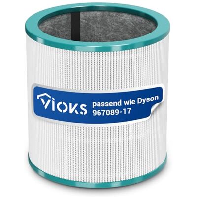 VIOKS Vervangend HEPA-filter voor Dyson luchtfilter 967089-17 968126-03 Pure Cool Link reserveluchtfilter met actieve kool voor TP02 TP03 TP00 AM11 BP01 luchtzuiverende torenventilator VIOKS Vervangend HEPA-filter voor Dyson luchtfilter 967089-17 968126-03 Pure Cool Link reserveluchtfilter met actieve kool voor TP02 TP03 TP00 AM11 BP01 luchtzuiverende torenventilator