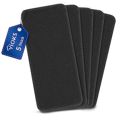 VIOKS Set van 5 sponsfilters voor droger droger vervangingsfilter voor Candy Hoover 40006731-275 x 125 mm voor warmtepompdroger VHC 970AT-84 / VTH 980NA1TX/ VTH 980NA2T VIOKS Set van 5 sponsfilters voor droger droger vervangingsfilter voor Candy Hoover 40006731-275 x 125 mm voor warmtepompdroger VHC 970AT-84 / VTH 980NA1TX/ VTH 980NA2T