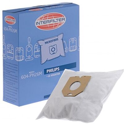 Hoover Sacs aspirateur 604-ph26m aspirateur philips lg goldstar Interfilter 35601433 Hoover Sacs aspirateur 604-ph26m aspirateur philips lg goldstar Interfilter 35601433