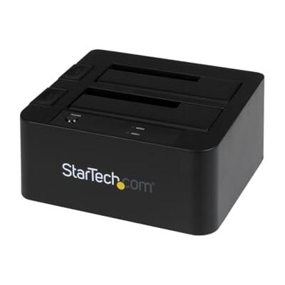 StarTech .com Dock voor 2-bay USB 3.0 / eSATA naar SATA, docking station voor externe 2,5/3,5 inch SSD/HDD SATA I/II/III, docking station/dock, bovenlader (SDOCK2U33EB) StarTech .com Dock voor 2-bay USB 3.0 / eSATA naar SATA, docking station voor externe 2,5/3,5 inch SSD/HDD SATA I/II/III, docking station/dock, bovenlader (SDOCK2U33EB)
