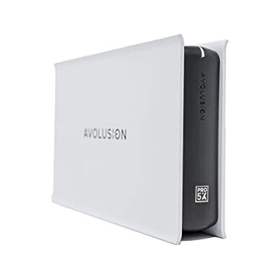 Avolusion PRO-5X Series externe harde schijf USB 3.0 voor PS5 gameconsole, 8 TB, wit Avolusion PRO-5X Series externe harde schijf USB 3.0 voor PS5 gameconsole, 8 TB, wit