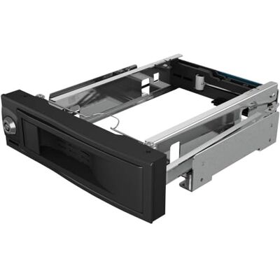 ICY BOX Wisselframe voor 3,5 inch harde schijven voor 5,25 inch schacht met netschakelaar, hot-swapping, LED-status, SATA III, zwart ICY BOX Wisselframe voor 3,5 inch harde schijven voor 5,25 inch schacht met netschakelaar, hot-swapping, LED-status, SATA III, zwart