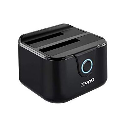 TOOQ TQDS-802B Dockingstation met dubbele SATA bay voor 2,5 inch en 3,5 inch USB 3.0 en USB 2.0 host, offline kloonfunctie, zwart TOOQ TQDS-802B Dockingstation met dubbele SATA bay voor 2,5 inch en 3,5 inch USB 3.0 en USB 2.0 host, offline kloonfunctie, zwart