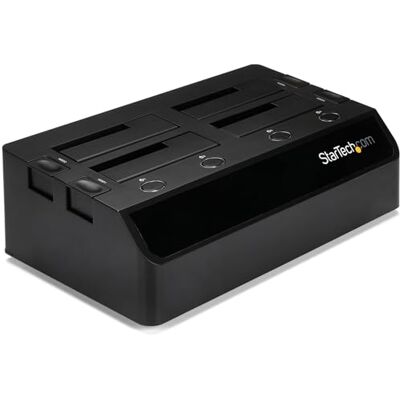 StarTech . com USB 3.0 docking station voor 4x SATA III 2,5"/3,5" 6Gb/s harde schijven HDD / SSD dock met UASP en ventilatoren (SDOCK4U33) StarTech . com USB 3.0 docking station voor 4x SATA III 2,5"/3,5" 6Gb/s harde schijven HDD / SSD dock met UASP en ventilatoren (SDOCK4U33)