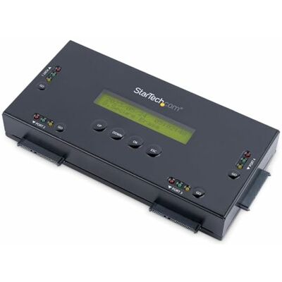StarTech .com 4-bay SSD/HDD-wisser, 6,35 en 8,89 cm SATA, schijfreiniger, autonoom en veilig, 9 wismodi, RS232 printerpoort, voldoet aan NIST/DOD & TAA (SATERASER4) StarTech .com 4-bay SSD/HDD-wisser, 6,35 en 8,89 cm SATA, schijfreiniger, autonoom en veilig, 9 wismodi, RS232 printerpoort, voldoet aan NIST/DOD & TAA (SATERASER4)