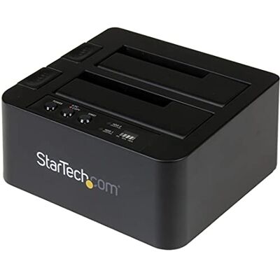 StarTech . com SDOCK2U313R Standalone HDD-duplicator, dual-bay, USB 3.1 (10 Gbps) naar SATA III HDD/SSD, docking station StarTech . com SDOCK2U313R Standalone HDD-duplicator, dual-bay, USB 3.1 (10 Gbps) naar SATA III HDD/SSD, docking station