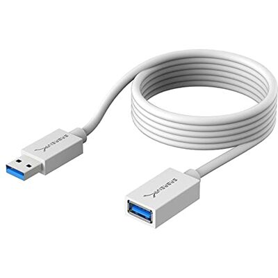 SABRENT USB-kabel 3.0, 1,8 m, A-stekker, 5 Gbit/s, supersnel, voor sleutels, toetsenbord, printer, scanner, PS4/5, hub, externe harde schijf SABRENT USB-kabel 3.0, 1,8 m, A-stekker, 5 Gbit/s, supersnel, voor sleutels, toetsenbord, printer, scanner, PS4/5, hub, externe harde schijf
