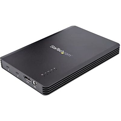 StarTech . com 4-bay NVMe Thunderbolt 3 behuizing voor M.2 NVMe SSD-schijven, 1 DisplayPort video/2 downstream-poorten TB3, 40 Gbps voeding, 72 W voeding, externe harde schijf behuizing StarTech . com 4-bay NVMe Thunderbolt 3 behuizing voor M.2 NVMe SSD-schijven, 1 DisplayPort video/2 downstream-poorten TB3, 40 Gbps voeding, 72 W voeding, externe harde schijf behuizing