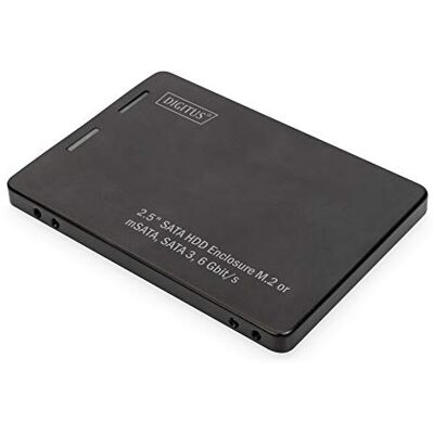Digitus 2,5 inch SATA harde schijf adapter voor M.2 SSD of mSATA Module type M.2 2280, 2260, 2242, 2230 mSATA Fullsize SATA III 6 Gbit/s 520 MB/s leessnelheid zwart Digitus 2,5 inch SATA harde schijf adapter voor M.2 SSD of mSATA Module type M.2 2280, 2260, 2242, 2230 mSATA Fullsize SATA III 6 Gbit/s 520 MB/s leessnelheid zwart