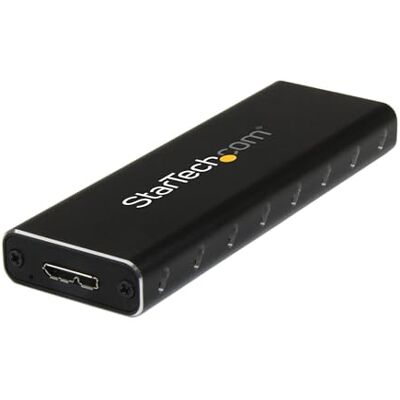 StarTech . com Externe USB 3.0 behuizing voor M.2 SATA SSD met UASP draagbare SSD behuizing USB 3.0 naar SATA III M.2 (SM2NGFFMBU33) StarTech . com Externe USB 3.0 behuizing voor M.2 SATA SSD met UASP draagbare SSD behuizing USB 3.0 naar SATA III M.2 (SM2NGFFMBU33)