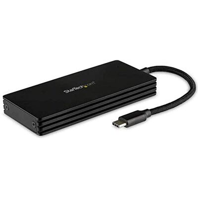 StarTech .com Externe M2 SATA SSD behuizing met geïntegreerde USB-C kabel, M.2 SATA naar USB 3.1, 10 Gbps (SM21BMU31CI3) StarTech .com Externe M2 SATA SSD behuizing met geïntegreerde USB-C kabel, M.2 SATA naar USB 3.1, 10 Gbps (SM21BMU31CI3)