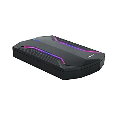 TOOQ TQE-2599RGB behuizing voor 2,5 inch HDD/SSD harde schijven, SATA I/II/III tot 9,5 mm hoog, USB 3.0, lees-/schrijfweergave, zwart met rode, groene en blauwe led, 71 g TOOQ TQE-2599RGB behuizing voor 2,5 inch HDD/SSD harde schijven, SATA I/II/III tot 9,5 mm hoog, USB 3.0, lees-/schrijfweergave, zwart met rode, groene en blauwe led, 71 g