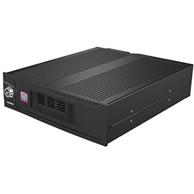 ICY BOX IB-170SK-B wisselframe voor 3,5 inch (8,9 cm) SATA harde schijf voor 1 5,25 inch bay, SATA III, EasySwap, ventilator, zwart ICY BOX IB-170SK-B wisselframe voor 3,5 inch (8,9 cm) SATA harde schijf voor 1 5,25 inch bay, SATA III, EasySwap, ventilator, zwart