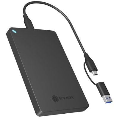 ICY BOX IB-201T-CU31 2,5 inch SATA HDD/SSD behuizing USB-C/A 6 Gbit/s, zonder gereedschap, aluminium, UASP-ondersteuning, plug & play, IB-201T-CU31 ICY BOX IB-201T-CU31 2,5 inch SATA HDD/SSD behuizing USB-C/A 6 Gbit/s, zonder gereedschap, aluminium, UASP-ondersteuning, plug & play, IB-201T-CU31