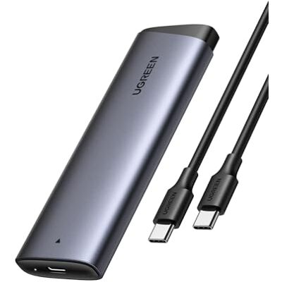 UGREEN M2 NVMe PCIe SSD-behuizing 10 Gbps USB 3.2 Gen 2 externe harde schijf adapter aluminium voor M.2 2230 2242 2260 2280 compatibel met iPhone 17 Pro Max Air Mac MacBook PC Windows Linux PS5 Xbox UGREEN M2 NVMe PCIe SSD-behuizing 10 Gbps USB 3.2 Gen 2 externe harde schijf adapter aluminium voor M.2 2230 2242 2260 2280 compatibel met iPhone 17 Pro Max Air Mac MacBook PC Windows Linux PS5 Xbox