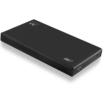 Ewent Harde schijfbehuizing 2,5 inch, USB type A 3.2 Gen 1 (USB 3.0) naar SATA III/UASP, 5 Gbit/s, externe behuizing voor harde schijf SSD en HDD van aluminium, 9,5 mm en 7 mm, zwart Ewent Harde schijfbehuizing 2,5 inch, USB type A 3.2 Gen 1 (USB 3.0) naar SATA III/UASP, 5 Gbit/s, externe behuizing voor harde schijf SSD en HDD van aluminium, 9,5 mm en 7 mm, zwart