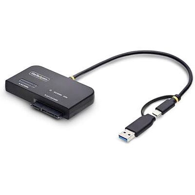 StarTech Adapter USB-C/USB-A naar M.2 NVMe en SATA 2,5 inch / 3,5 inch, 10 Gbps, externe harde schijf SSD zonder gereedschap, B+M/M-Key StarTech Adapter USB-C/USB-A naar M.2 NVMe en SATA 2,5 inch / 3,5 inch, 10 Gbps, externe harde schijf SSD zonder gereedschap, B+M/M-Key