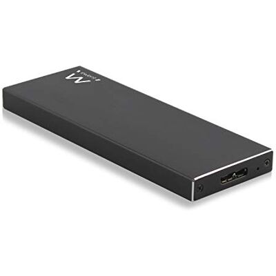 Ewent Externe behuizing voor SSD harde schijf, USB 3.1, SATA M.2, NGFF SSD converter met UASP, zwart Ewent Externe behuizing voor SSD harde schijf, USB 3.1, SATA M.2, NGFF SSD converter met UASP, zwart