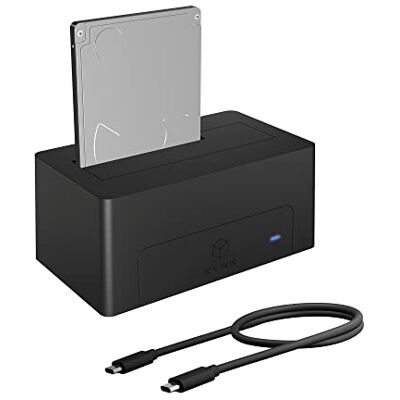 ICY BOX Harde schijf docking station met USB-C 3.1 Gen 2 (10 Gbps) voor 2,5 inch en 3,5 inch harde schijf en SDD, IB-1121-C31 ICY BOX Harde schijf docking station met USB-C 3.1 Gen 2 (10 Gbps) voor 2,5 inch en 3,5 inch harde schijf en SDD, IB-1121-C31