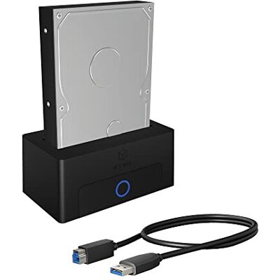 ICY BOX USB 3.0 Home-Station voor SSD of Disk (2,5 of 3,5 inch), SATA, UASP, adapter/externe harde schijf IB-1122-U3 ICY BOX USB 3.0 Home-Station voor SSD of Disk (2,5 of 3,5 inch), SATA, UASP, adapter/externe harde schijf IB-1122-U3