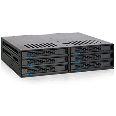 Icy Dock Backplane Cage Mobile Rack Hot Swap rackbehuizing voor 6 x 2,5 inch SATA /SAS HDD/SSD in 1 x 5,25 inch bay (gereedschapsloze schijfinstallatie) ExpressCage MB326SP-B Icy Dock Backplane Cage Mobile Rack Hot Swap rackbehuizing voor 6 x 2,5 inch SATA /SAS HDD/SSD in 1 x 5,25 inch bay (gereedschapsloze schijfinstallatie) ExpressCage MB326SP-B