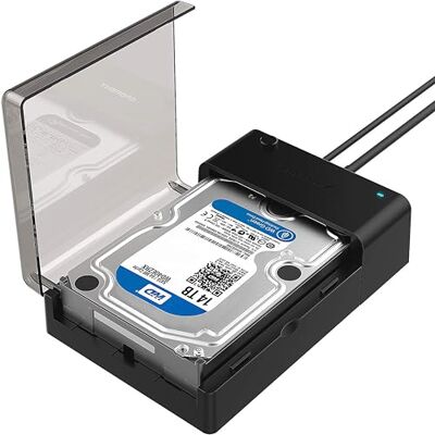 SABRENT Harde schijf behuizing 3,5, snelle 5 Gbit/s, externe SSD-behuizing 2,5 inch / 3,5 inch, USB-SATA-adapter voor SSD/HDD, harde schijf, zonder UASP-gereedschap, USB-kabel inbegrepen met voeding (EC-DFLT) SABRENT Harde schijf behuizing 3,5, snelle 5 Gbit/s, externe SSD-behuizing 2,5 inch / 3,5 inch, USB-SATA-adapter voor SSD/HDD, harde schijf, zonder UASP-gereedschap, USB-kabel inbegrepen met voeding (EC-DFLT)