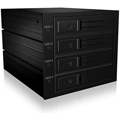 ICY BOX IB-564SSK behuizing voor 4 x harde schijven 3,5 inch 3 sleuven 5,25 inch SATA/SAS I/II/II/III, zwart ICY BOX IB-564SSK behuizing voor 4 x harde schijven 3,5 inch 3 sleuven 5,25 inch SATA/SAS I/II/II/III, zwart