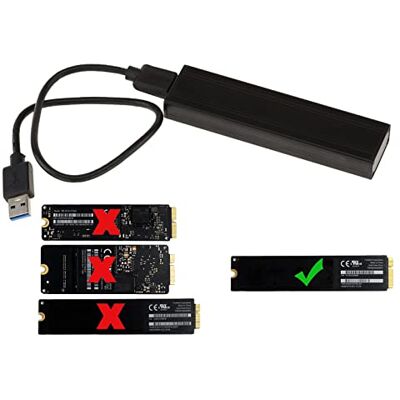KALEA-INFORMATIQUE Externe behuizing compatibel voor SSD Mac Air 2012 naar USB3 (USB 3.0 SUPERSPEED) voor Mac SSD in 8+18 pinnen (A1466 A1465 MD223 MD224 MD231 MD232) KALEA-INFORMATIQUE Externe behuizing compatibel voor SSD Mac Air 2012 naar USB3 (USB 3.0 SUPERSPEED) voor Mac SSD in 8+18 pinnen (A1466 A1465 MD223 MD224 MD231 MD232)