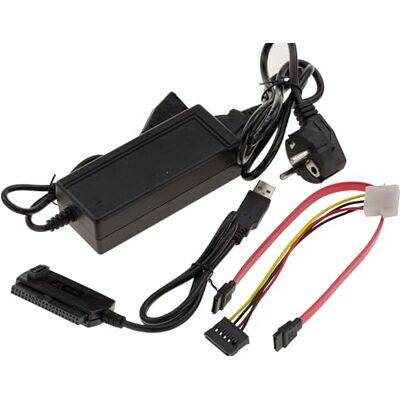 KALEA-INFORMATIQUE USB-converter voor IDE of Sata 2.5 3.5 5.25 harde schijf met meegeleverde voeding KALEA-INFORMATIQUE USB-converter voor IDE of Sata 2.5 3.5 5.25 harde schijf met meegeleverde voeding
